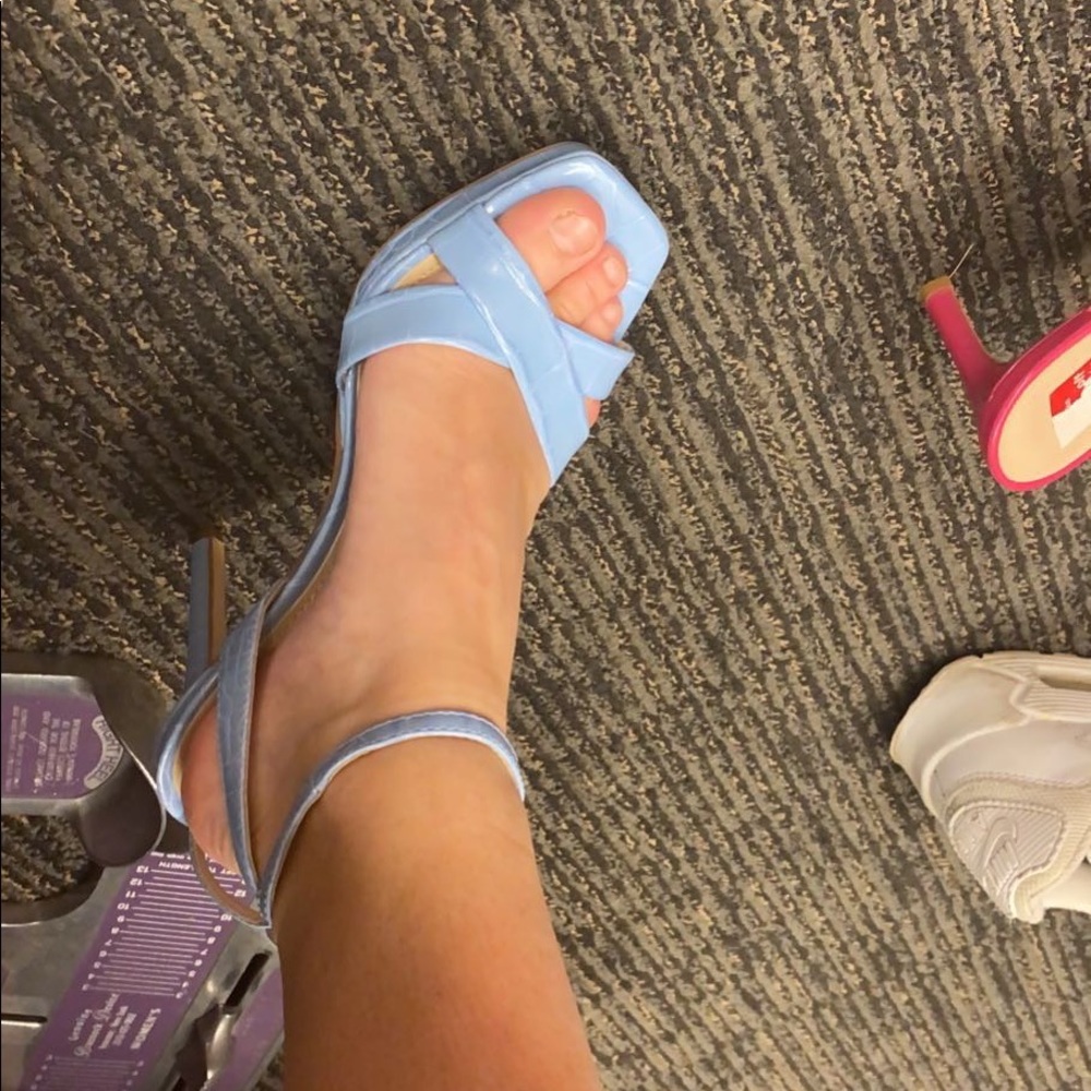 Light blue heels